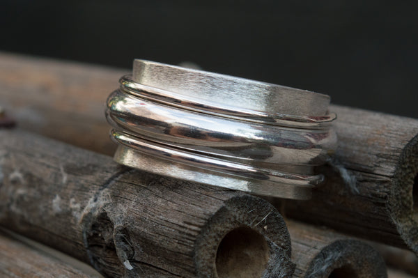Ανδρικό δαχτυλίδι spinner(spinner ring) - SILVERstro Κοσμήματα
