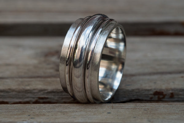 Ανδρικό δαχτυλίδι spinner(spinner ring) - SILVERstro Κοσμήματα