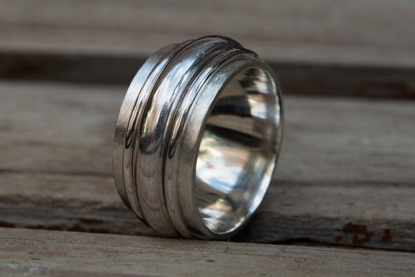 Ανδρικό δαχτυλίδι spinner(spinner ring) - SILVERstro Κοσμήματα