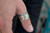 Spinner φορεμένο στον αντίχειρα – thumb ring ασήμι 925 15mm unisex – SILVERstro
