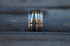 Spinner 15mm ασήμι boho-industrial με ορείχαλκο και σύρμα 1,5mm – πλάγια όψη – SILVERstro