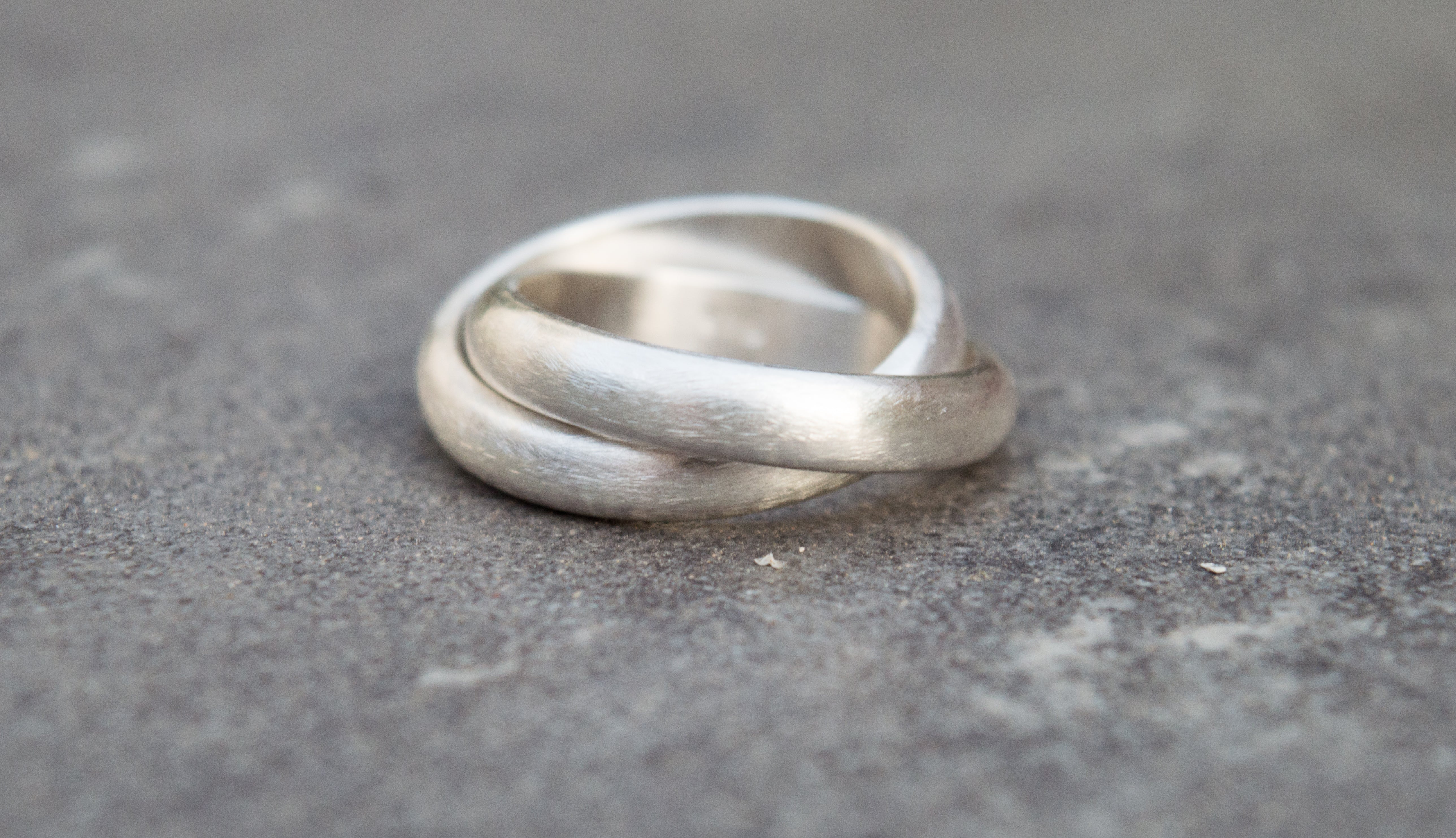 Ασημένιο διπλό δαχτυλίδι unisex - SILVERstro Κοσμήματα