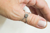 Ασημένιο σφυρίλατο δαχτυλίδι